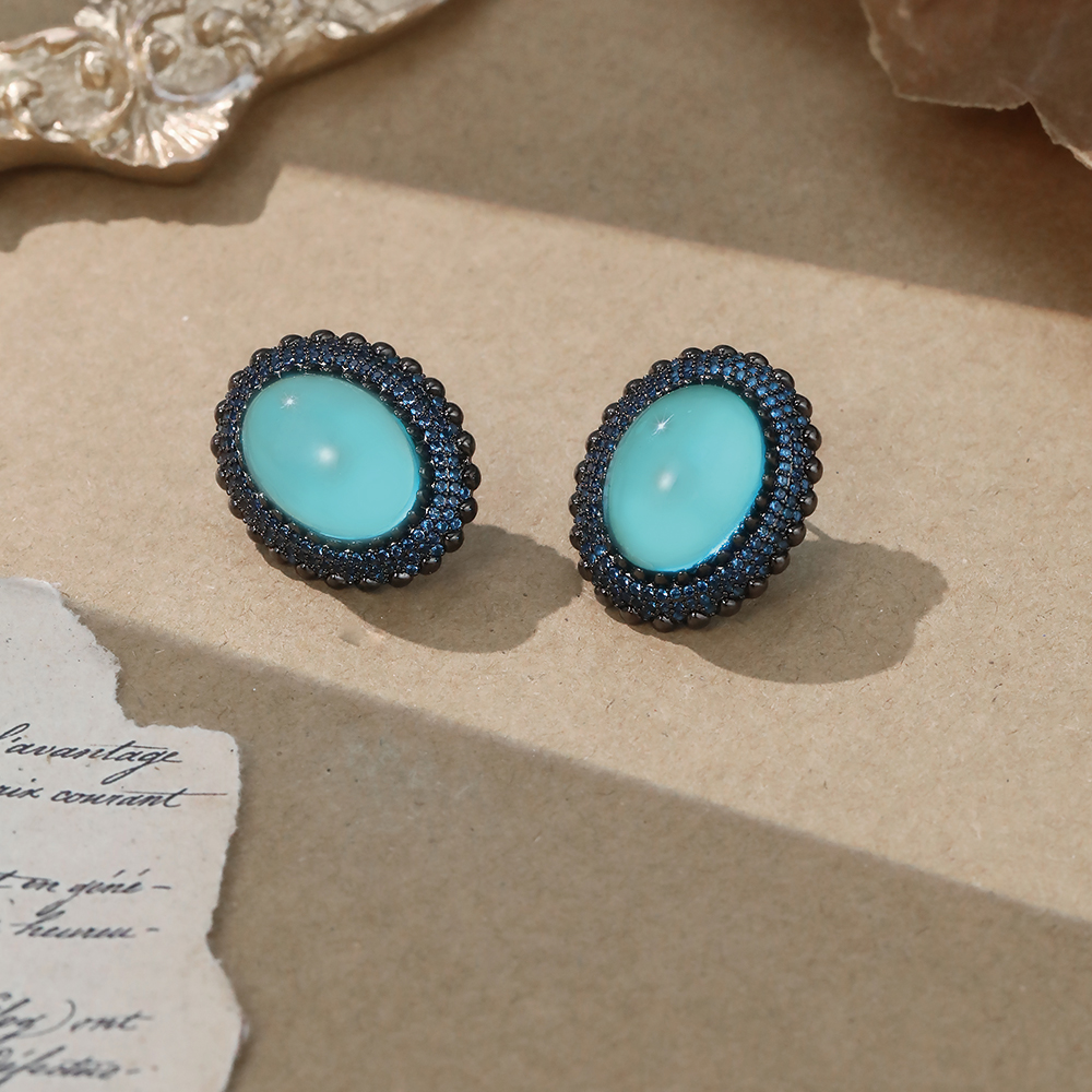 Deep Sea Blue Cabochon - 2