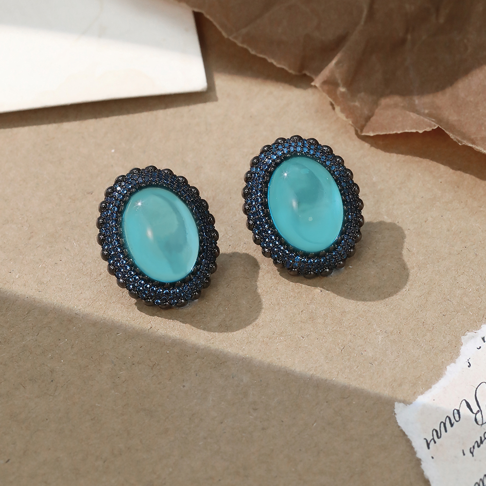 Deep Sea Blue Cabochon - 3