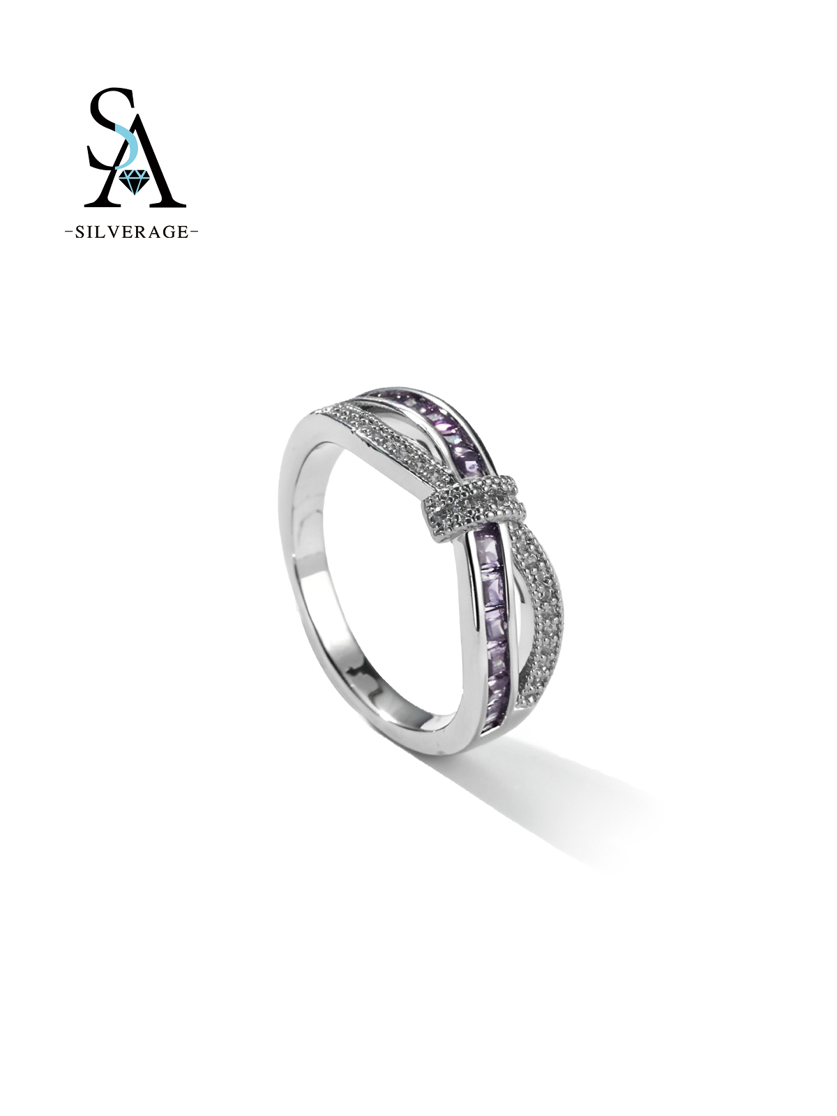 Lazo de circón violeta