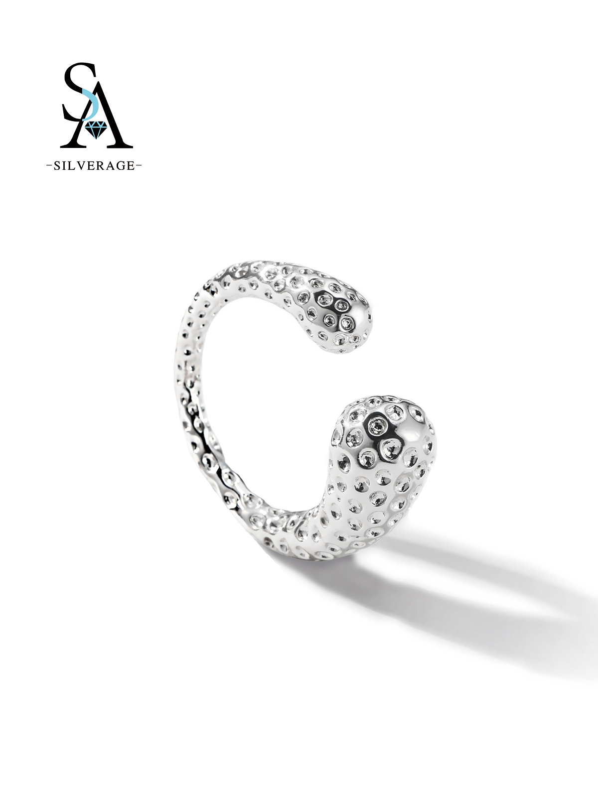 Brazalete serpiente plata con cristal