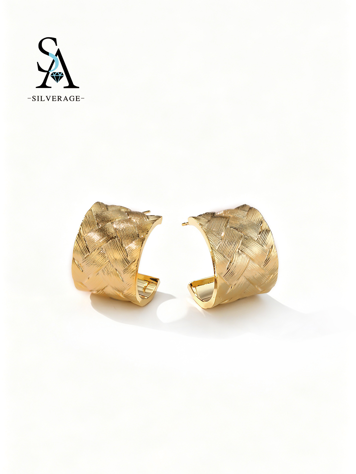 Gold Weave Pattern C-Hoop