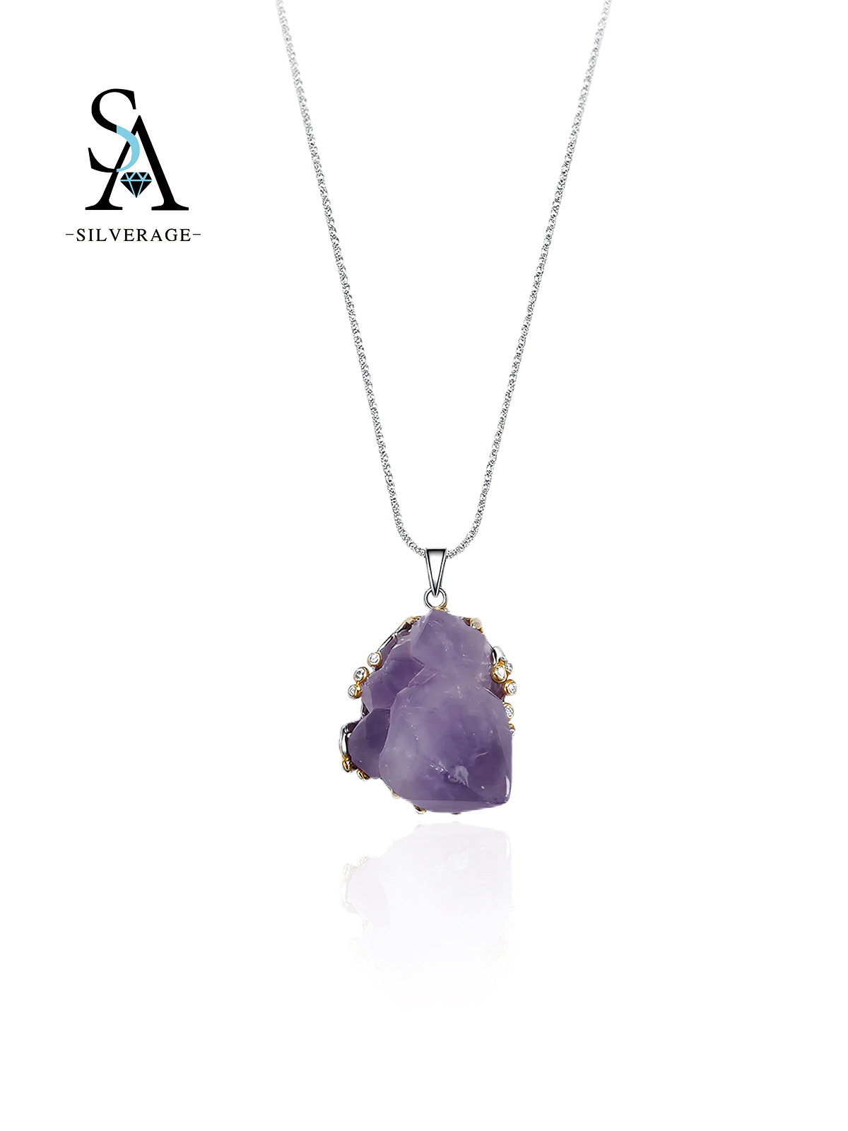 Vintage Irregular Raw Amethyst