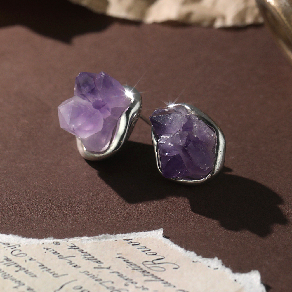 Vintage Irregular Raw Amethyst - 2