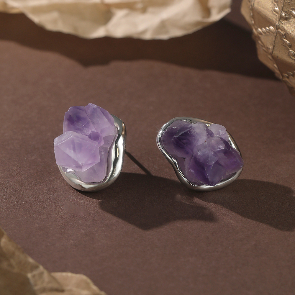 Vintage Irregular Raw Amethyst - 3