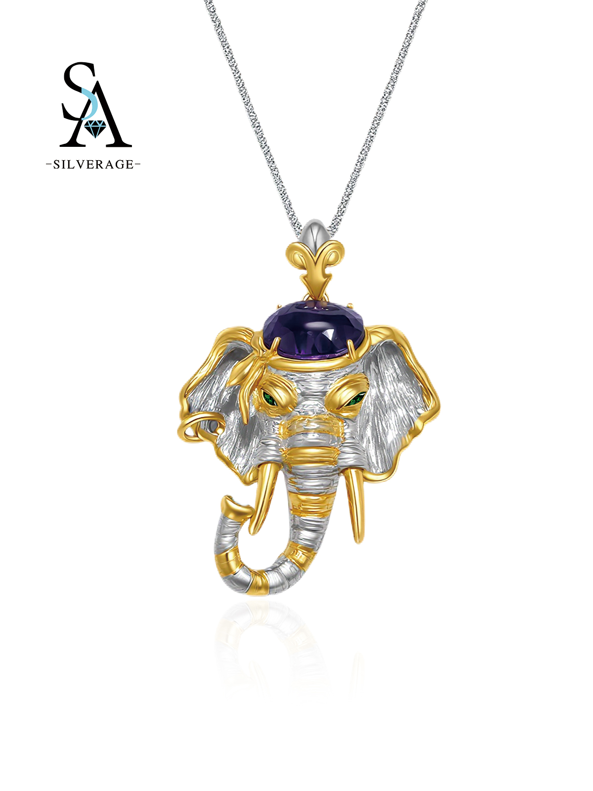 Elefante de amatista vintage