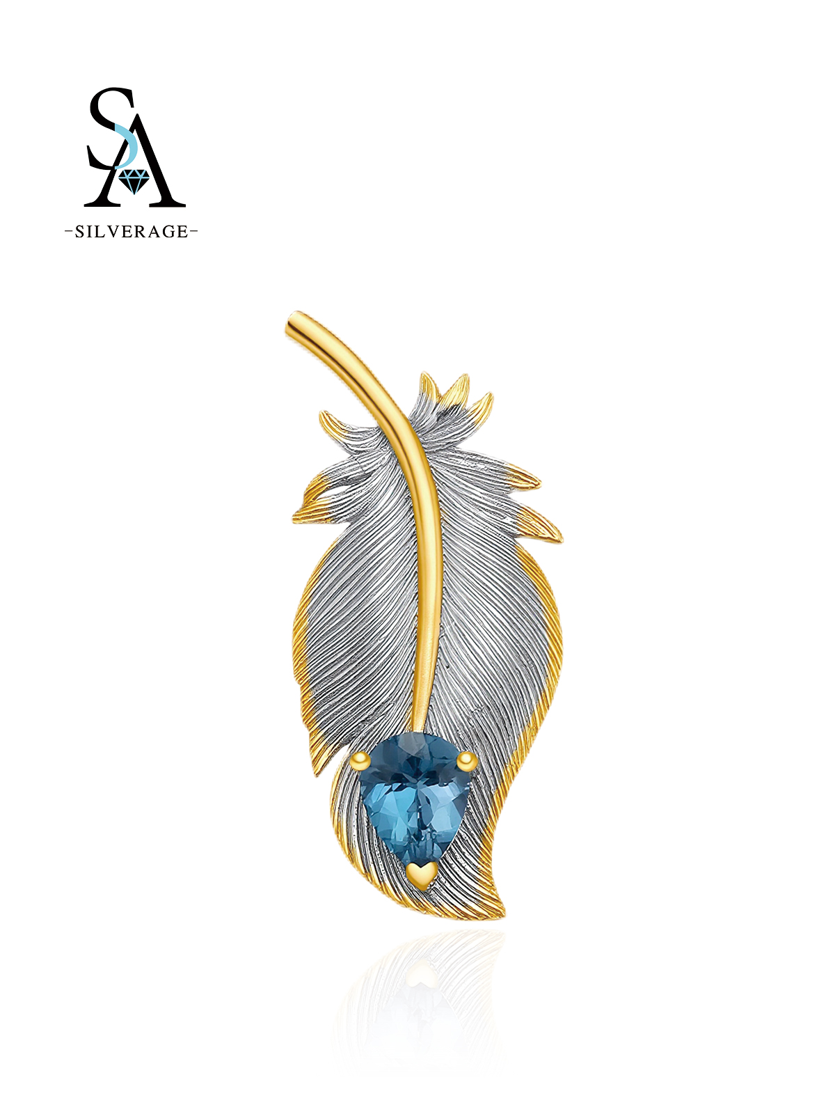 Plume topaze vintage