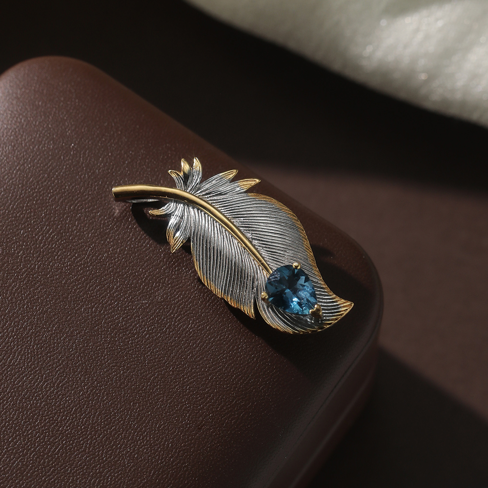 Plume topaze vintage - 2
