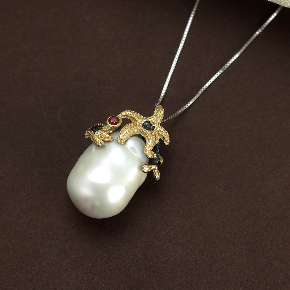 Vintage Baroque Pearl Starfish - 3