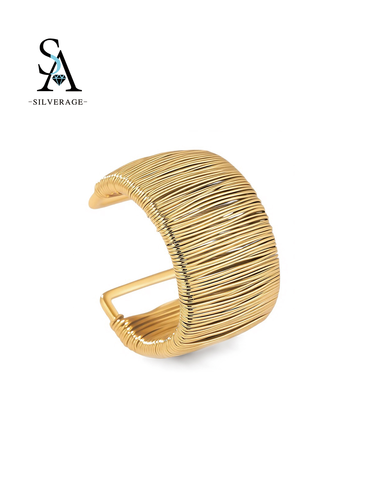 Anillo abierto ancho de malla