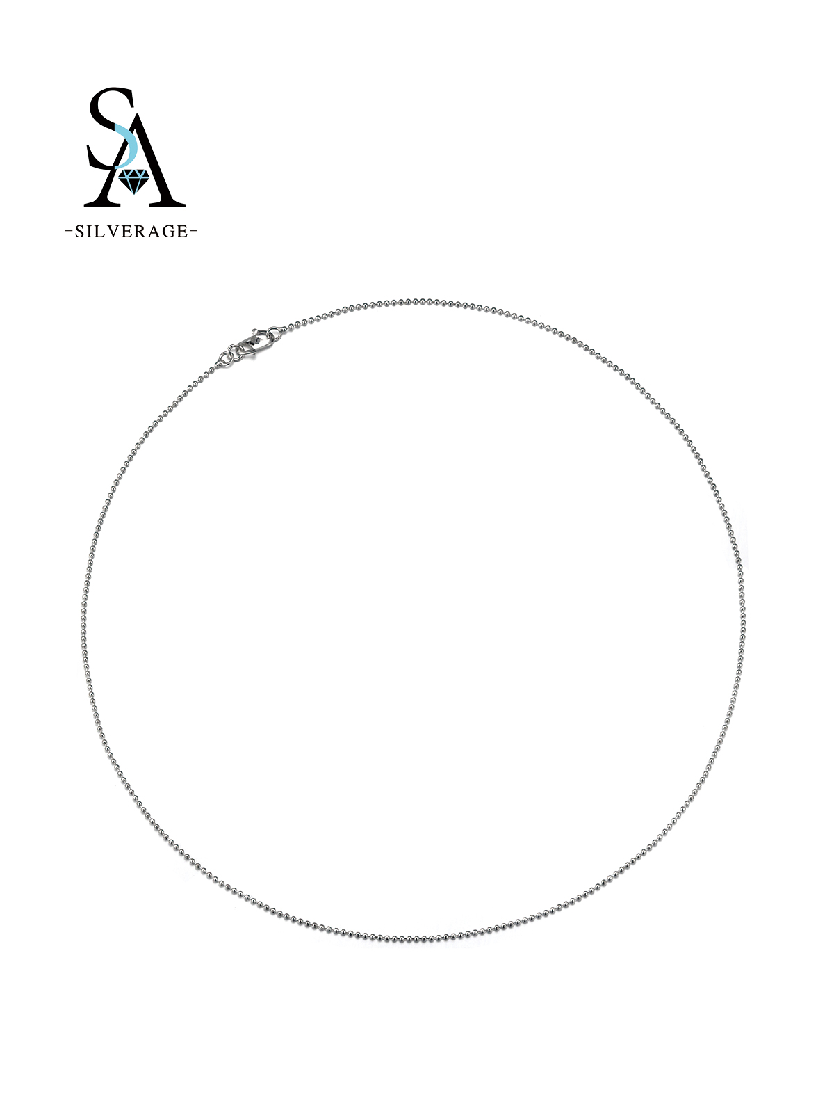 Chaîne boule argentée
