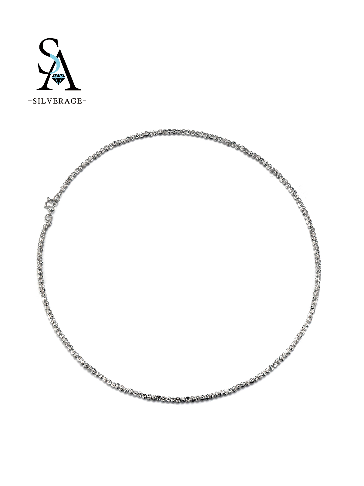 Cadena cordón delicada plata