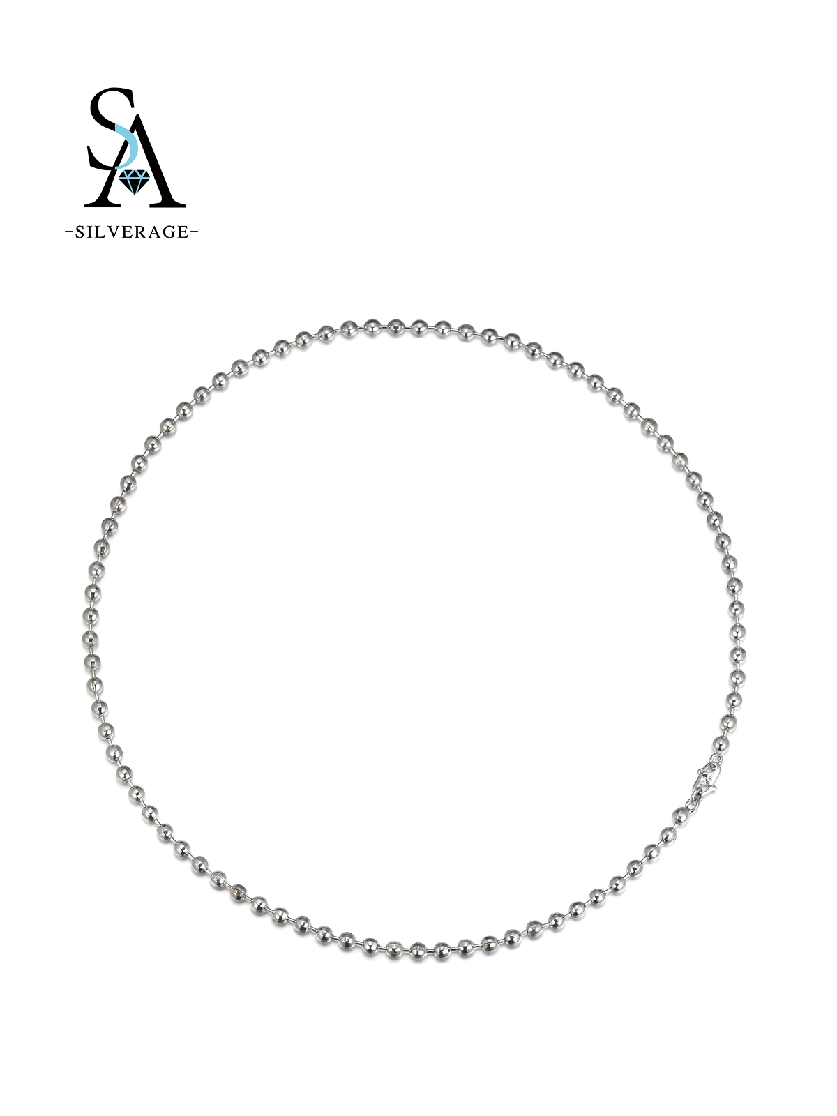 Dainty Silver Bead Chain