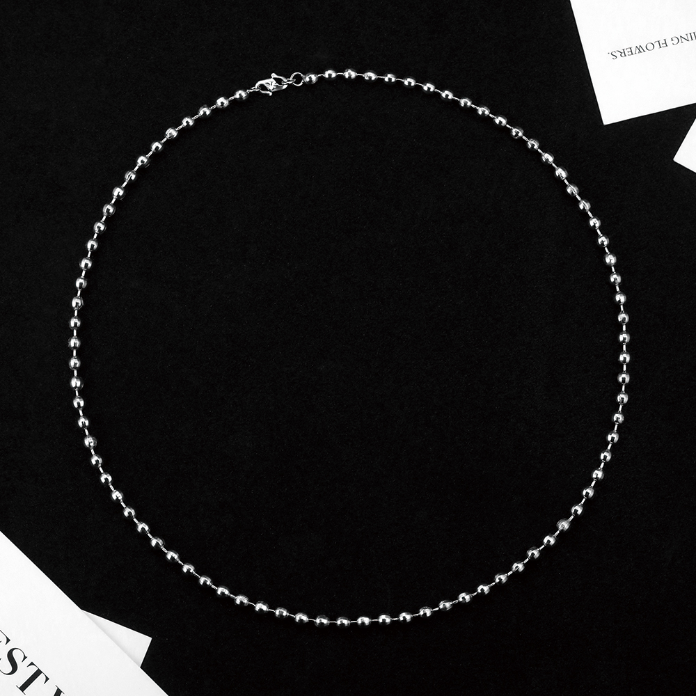 Dainty Silver Bead Chain - 2