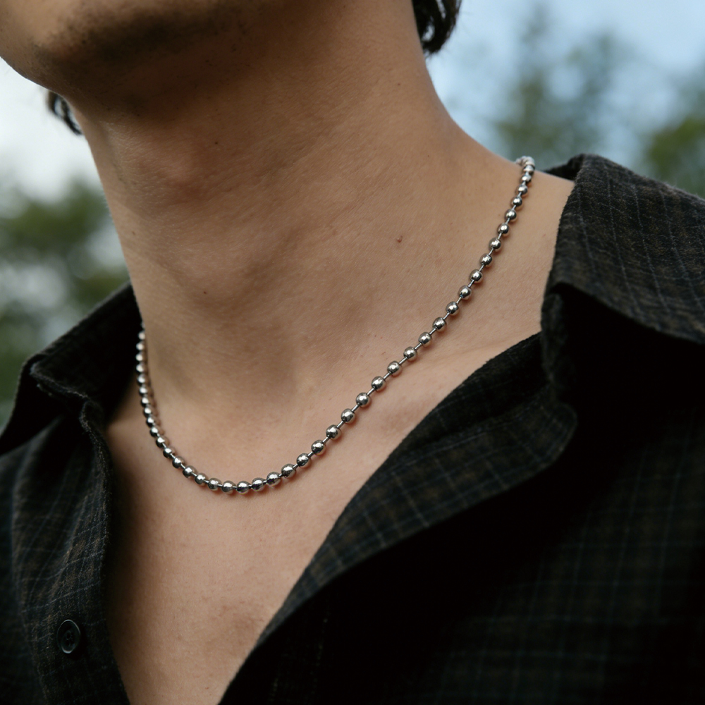 Dainty Silver Bead Chain - 2