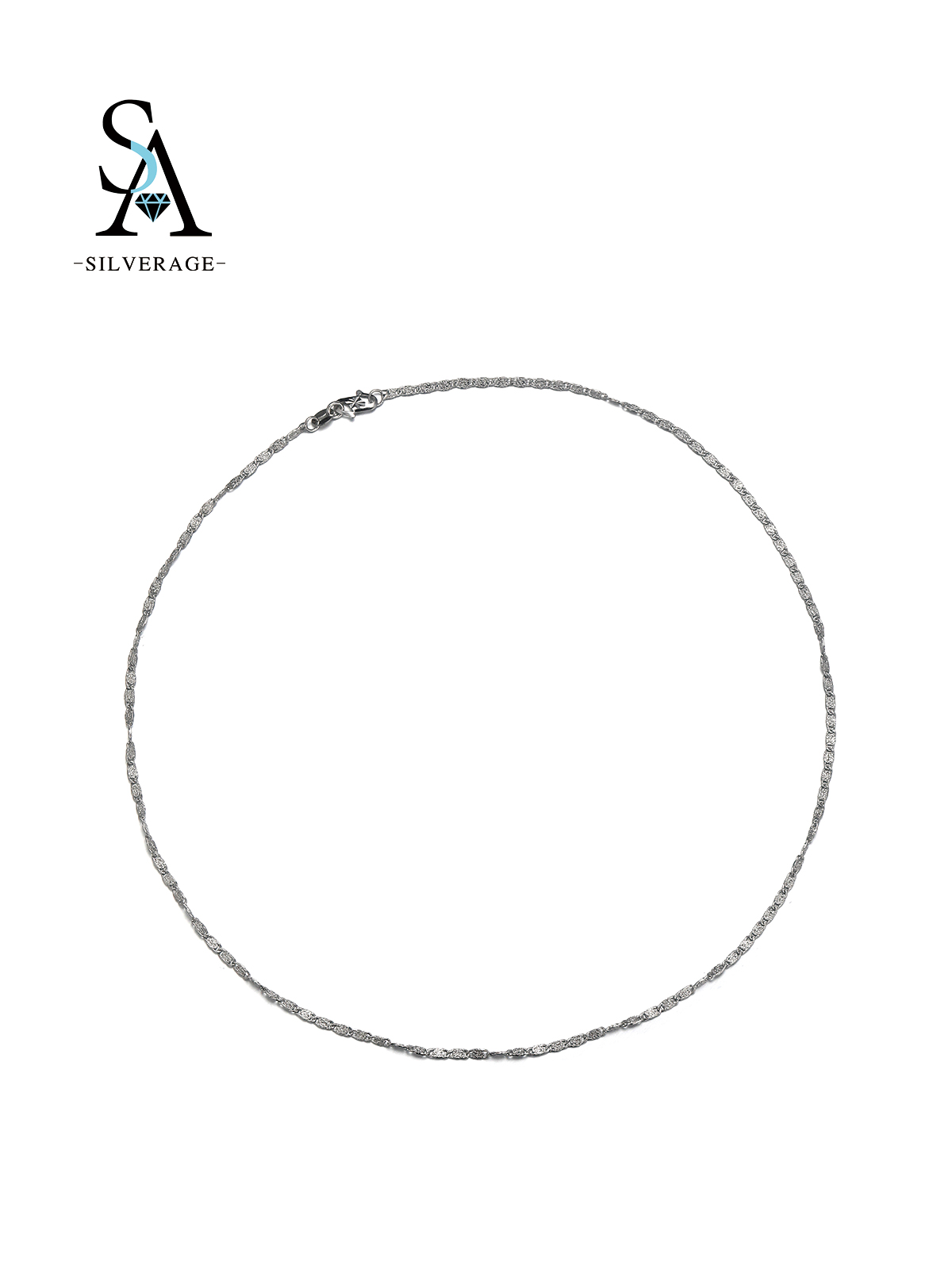Corde torsadée délicate argentée