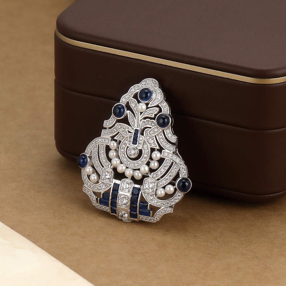 Vintage Filigree Sapphire - 2