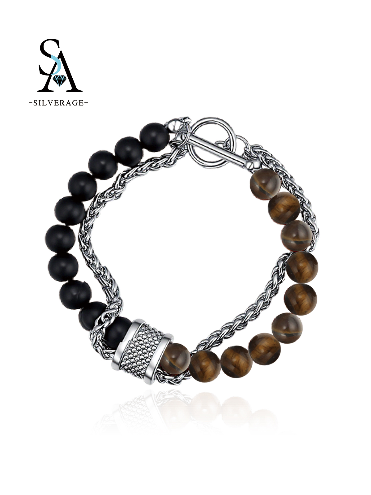 Men's Tiger's Eye & Matte Onyx