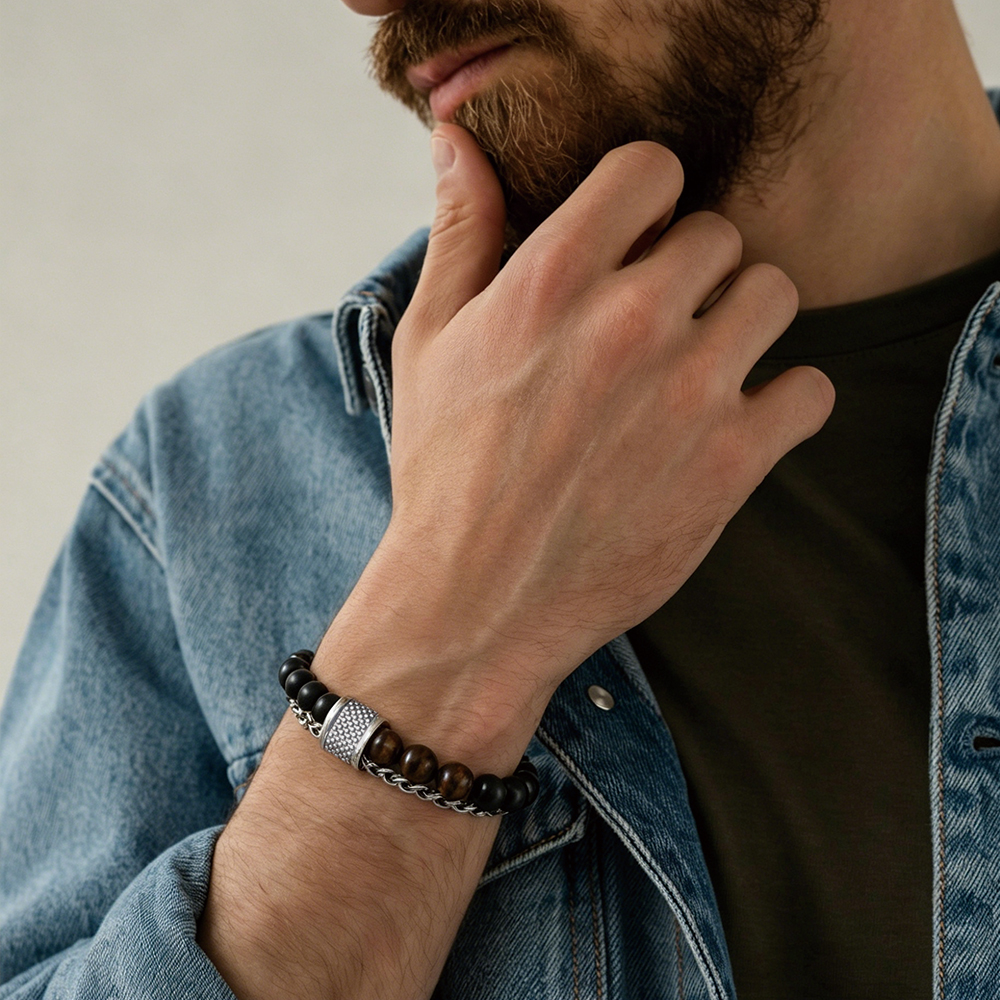 Men's Tiger's Eye & Matte Onyx - 3