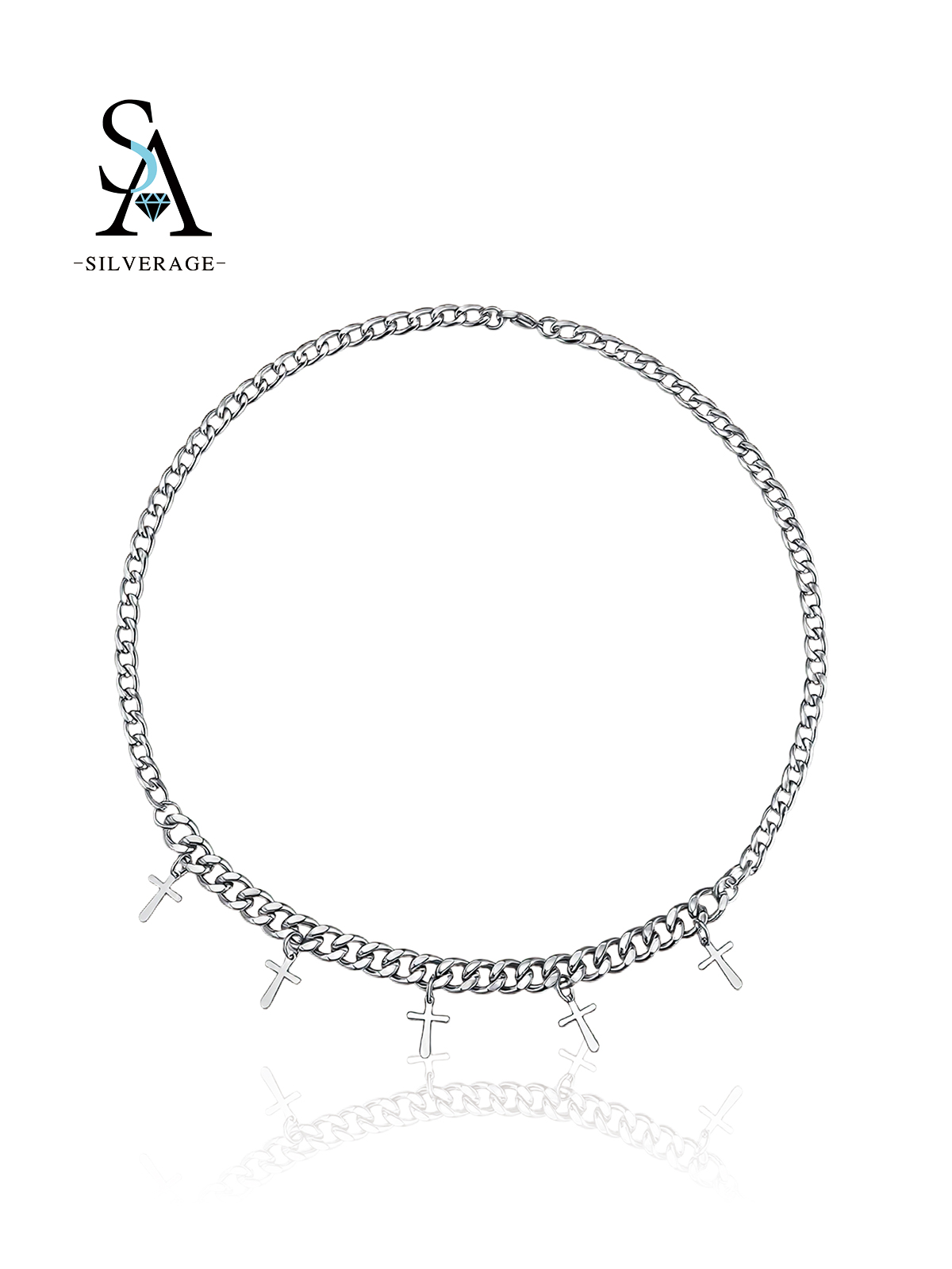 Charm croix ton argent