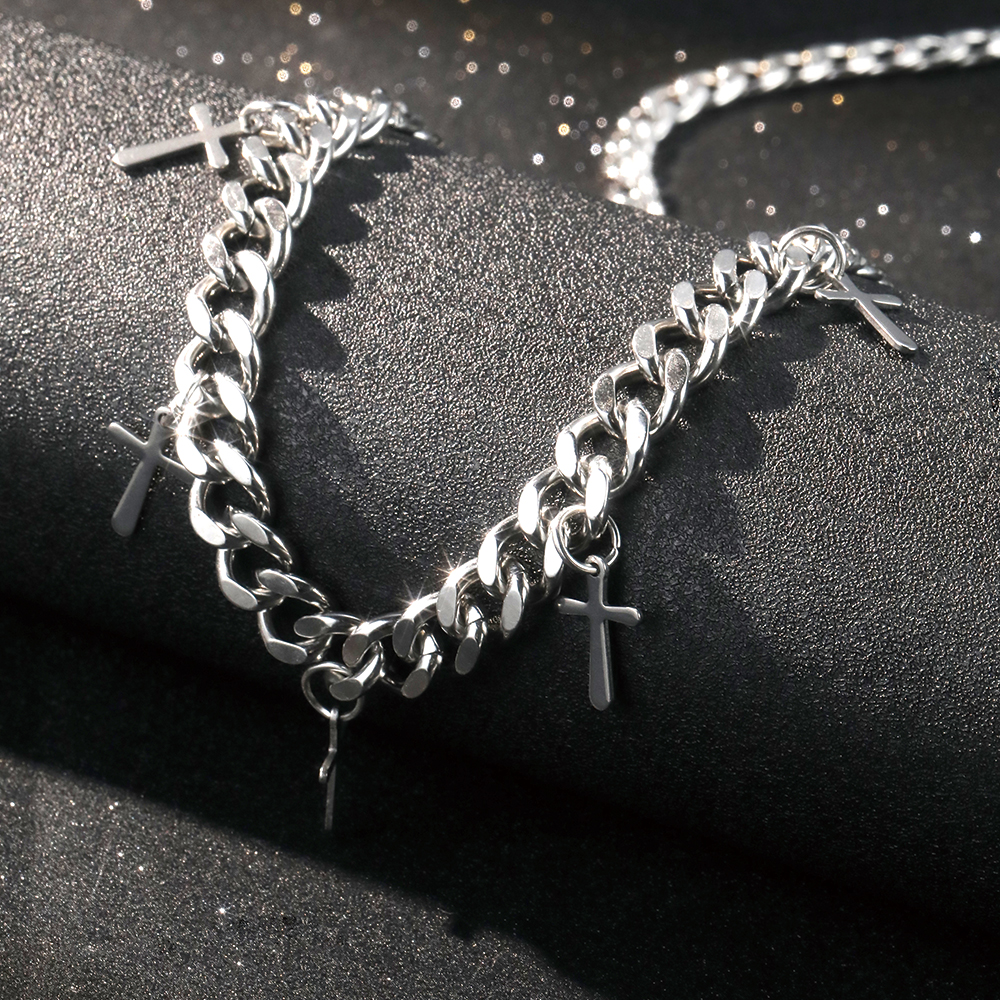 Charm croix ton argent - 3