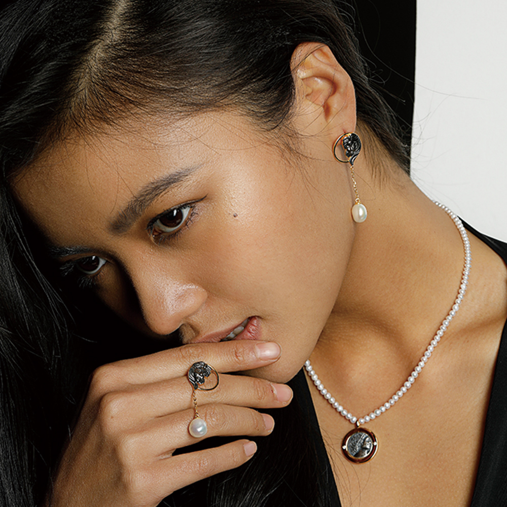 Vintage Black Gold Pearl - 3