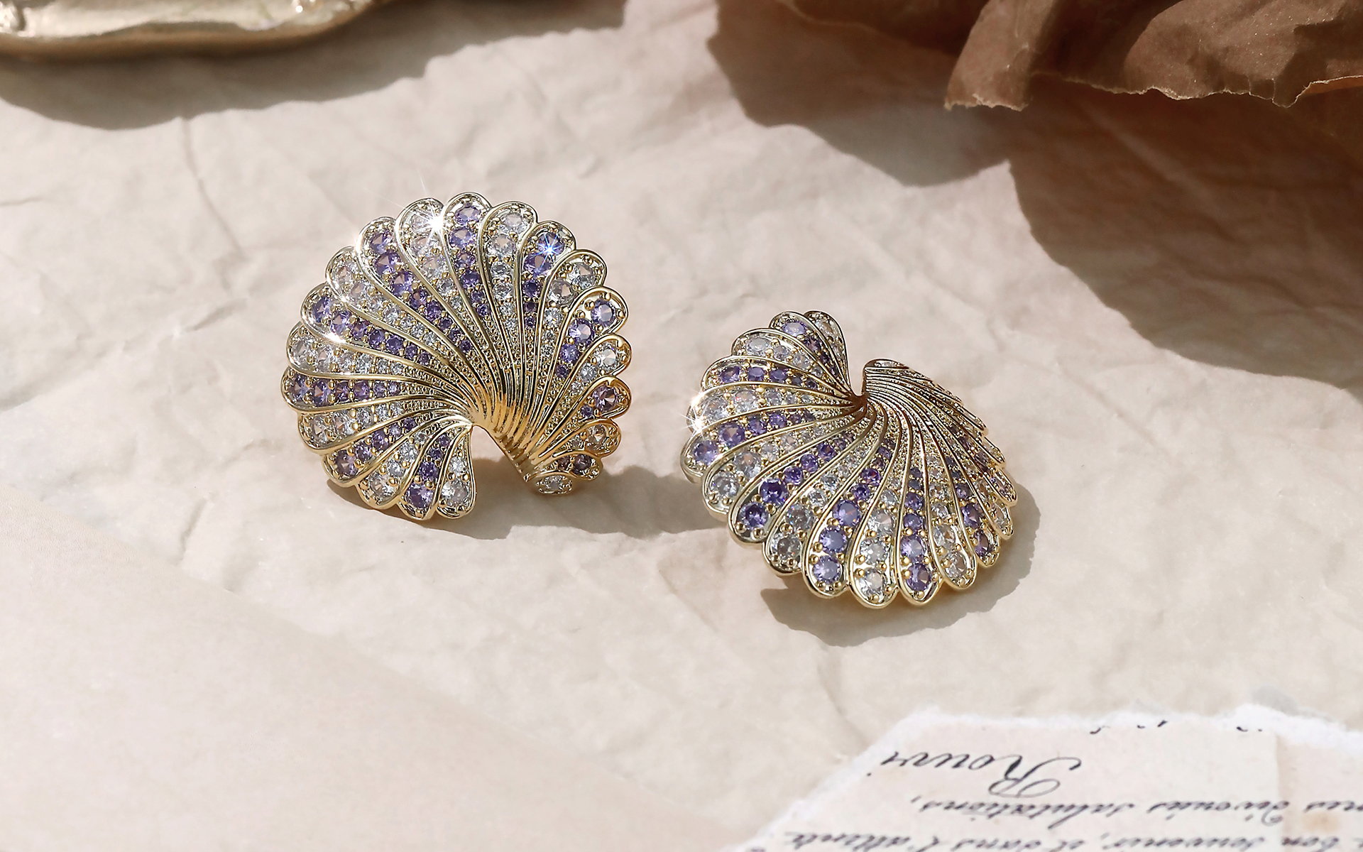 Fan-shaped Purple CZ